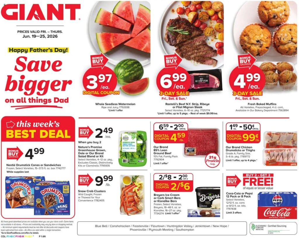 Giant Weekly Ad This Week: Huge Savings June 19 to June 25 2026