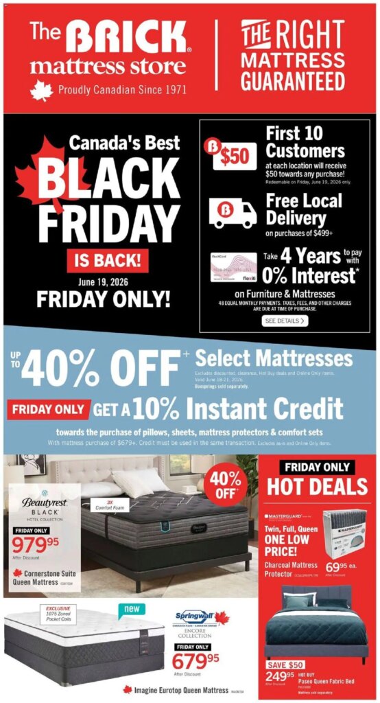 Unmissable Deals: Spcial This Week at The Brick – Brick Mattress Store, 18 June 2026