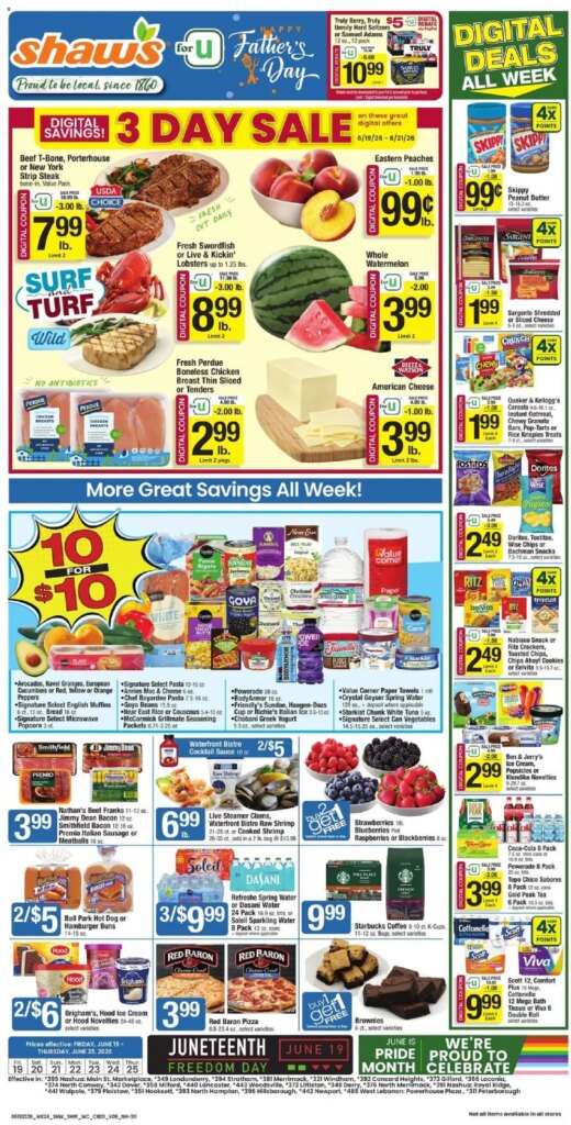 Shaw’s Weekly Ad This Week: Hot Deals June 19 to June 25 2026