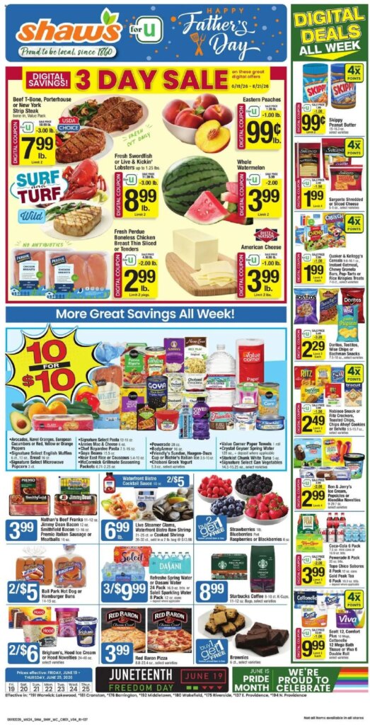 Shaw’s Weekly Ad This Week: Hot Offers June 19 to June 25 2026