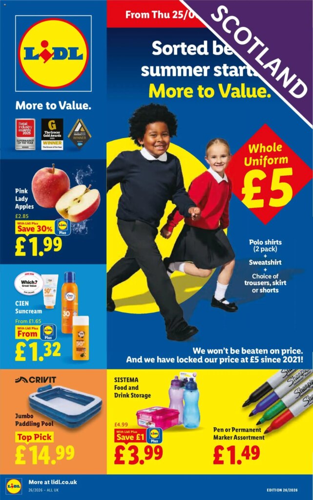 Weekly Offers Lidl Scotland: Exclusive Deals from 25 June 2026!