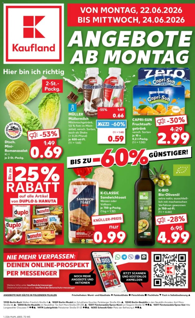Kaufland Prospekt Berlin – Special This Week from 22 June 2026!