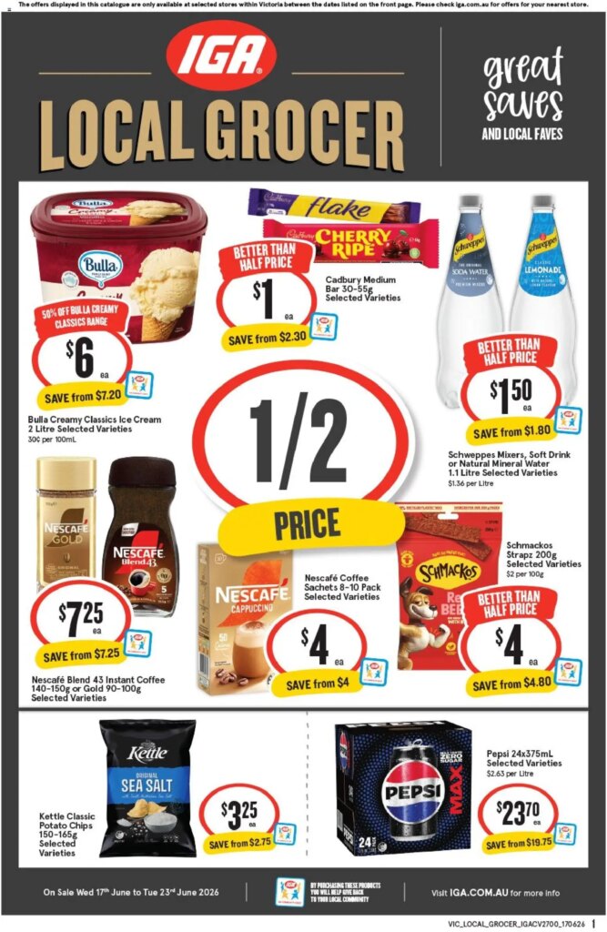 Amazing Deals at IGA Local Grocer VIC – Catalogue This Week June 17 2026!