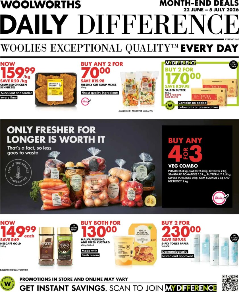 Woolworths Daily Difference – KwaZulu-Natal Specials This Week: 22 June 2026