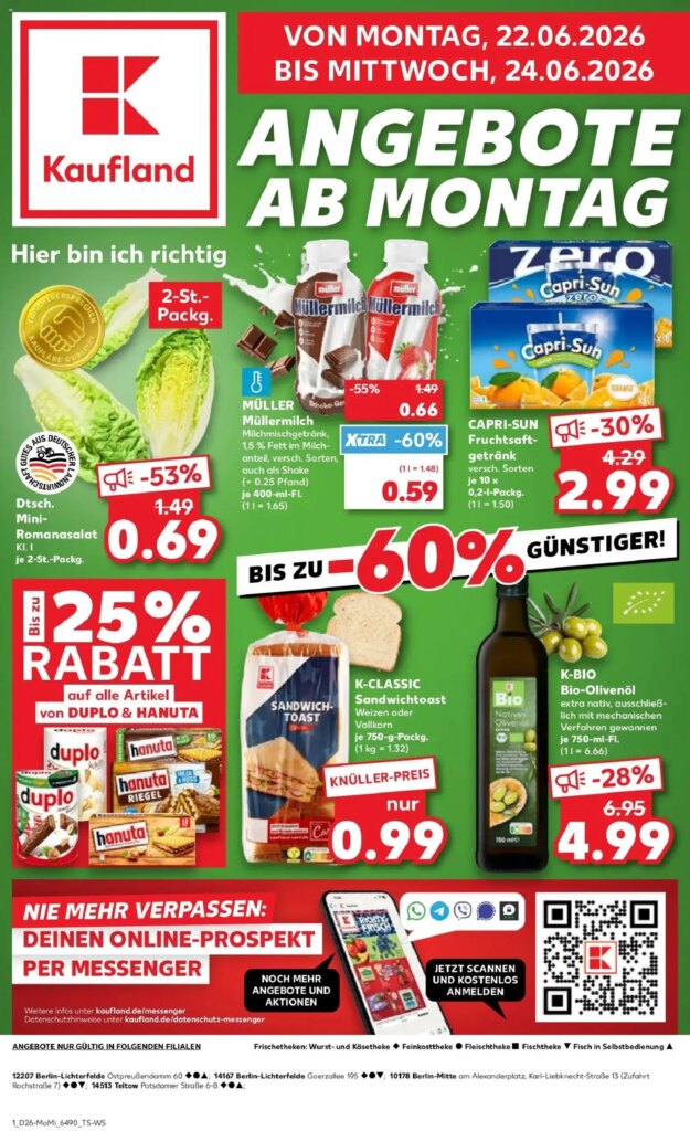 Kaufland Prospekt Berlin – Special This Week from 22 June 2026!