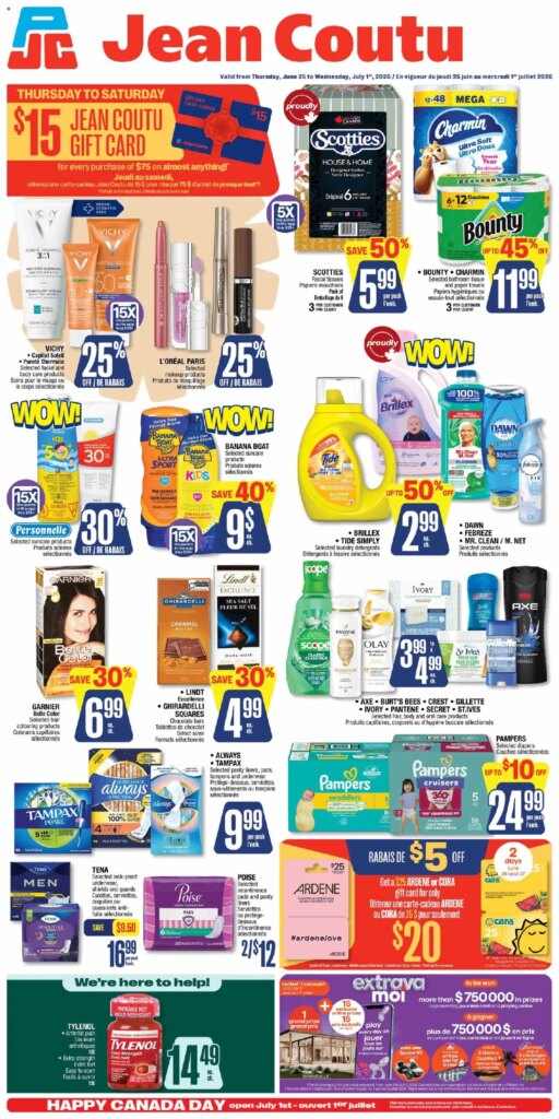 Jean Coutu weekly flyer: Specials This Week from 25 June 2026!