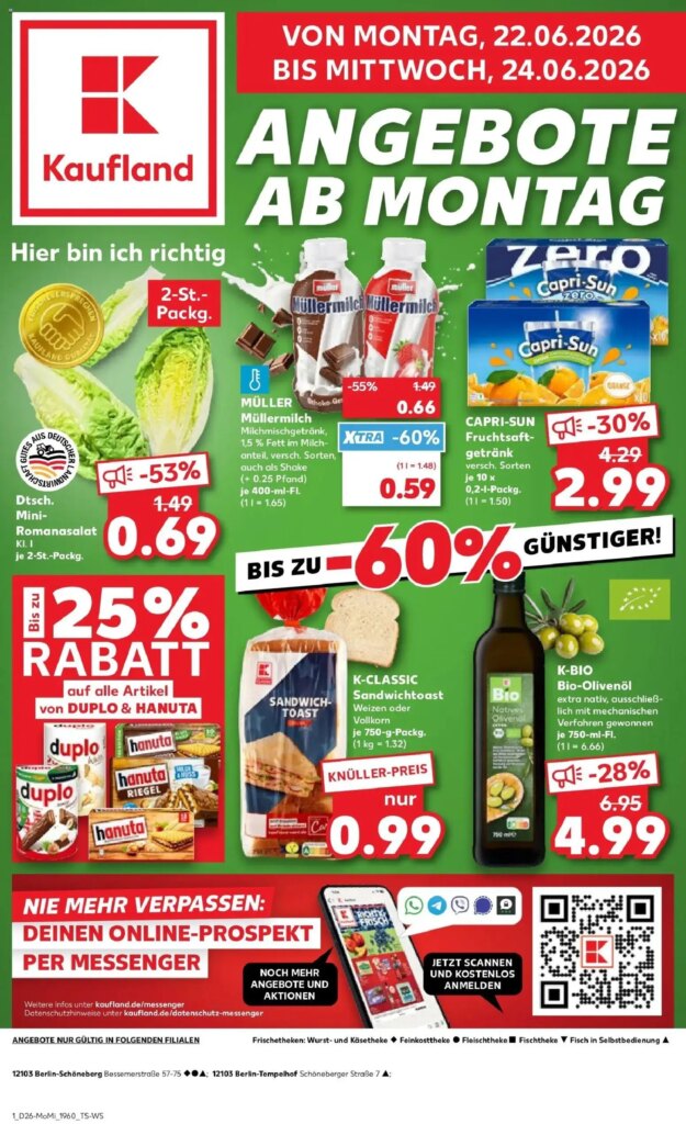 Kaufland Prospekt Berlin: Special This Week from 22 June 2026!