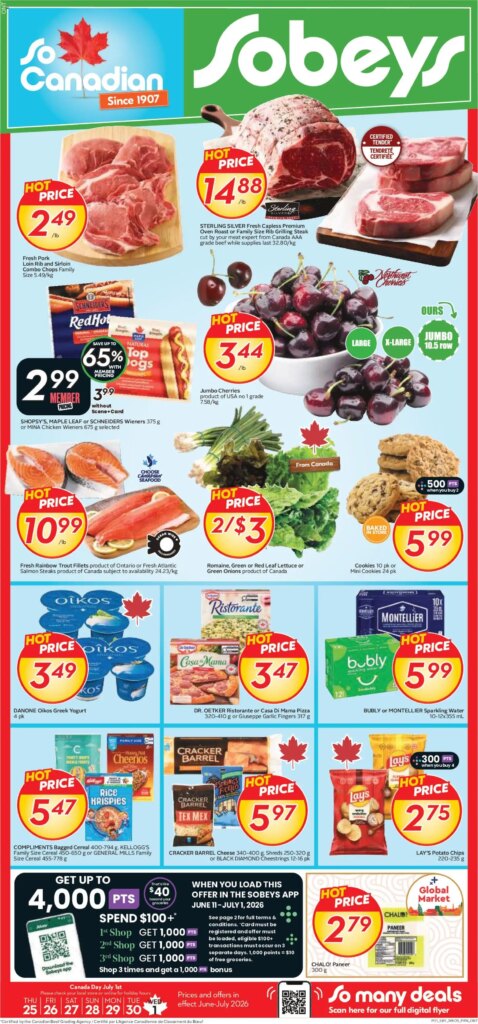 Sobeys Weekly Flyer: Specials This Week from 25 June 2026!