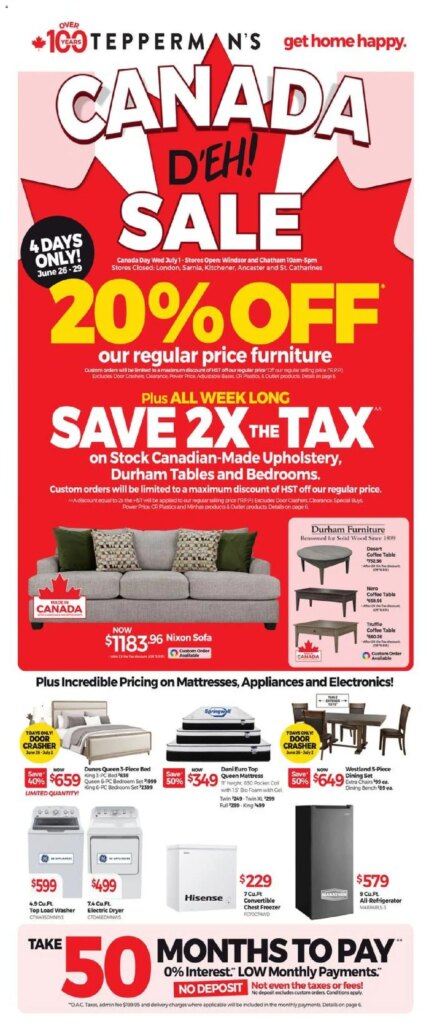 Tepperman’s Weekly Flyer: Specials & Deals Starting 26 June 2026