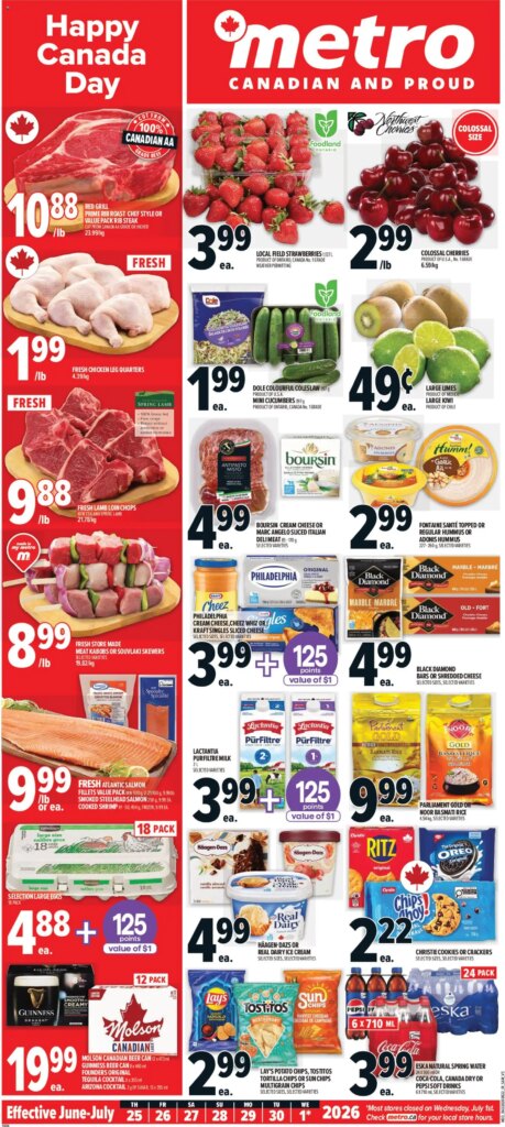 Metro weekly flyer – Québec: Specials & Deals from 25 June 2026