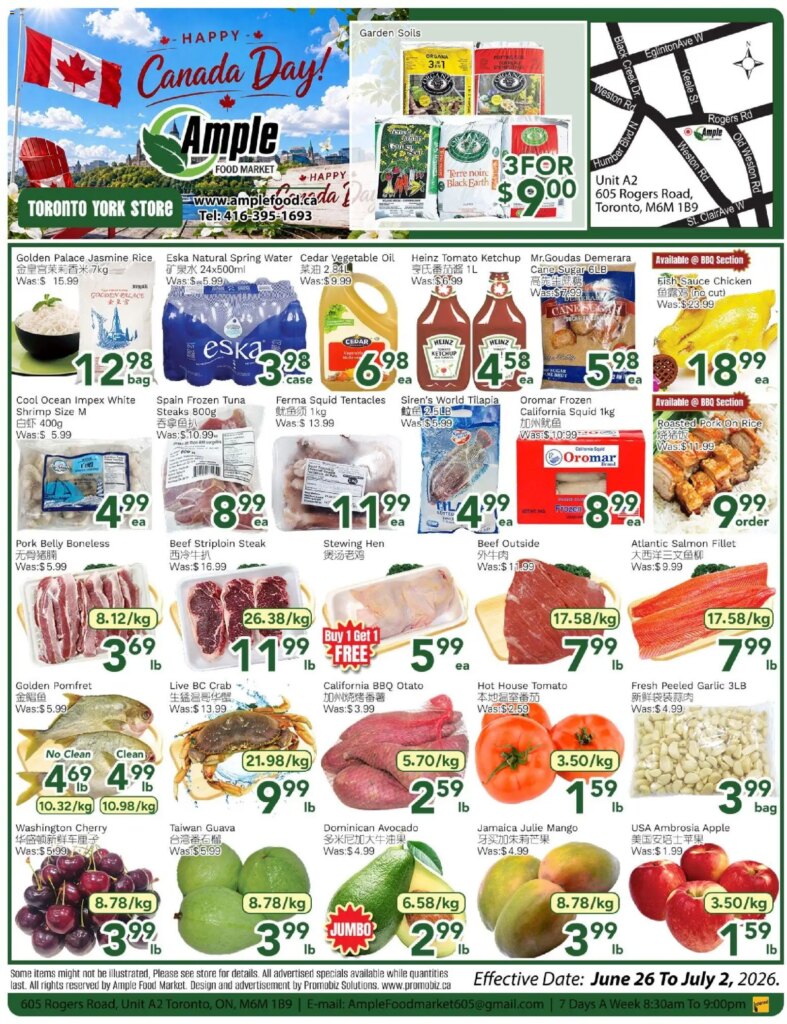 Ample Food Market Weekly Flyer: Specials This Week from 26 June 2026