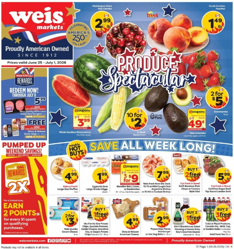 Weis Weekly Deals June 25 2026 Ad This Week