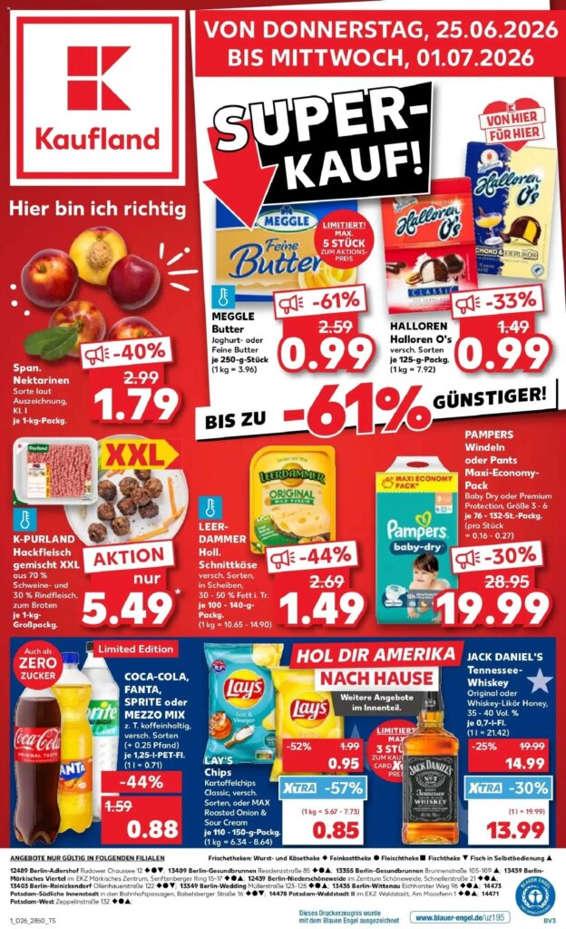 Kaufland Prospekt Berlin: Special Offers Starting 25 June 2026